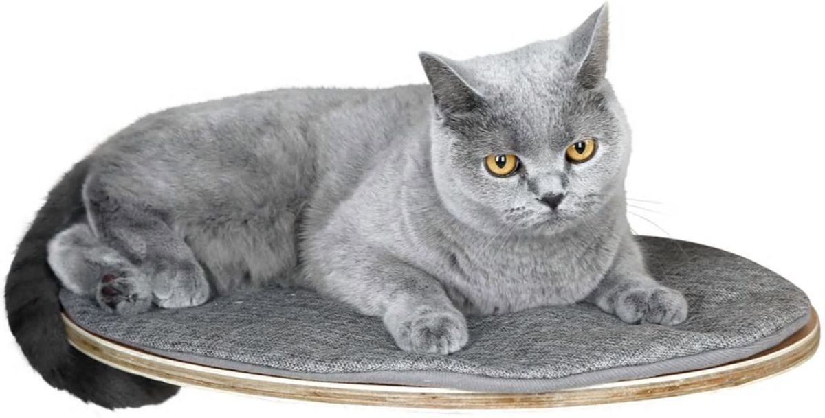 Kerbl Wandgemonteerd kattenbed Tofana - 35x50 cm - grijs