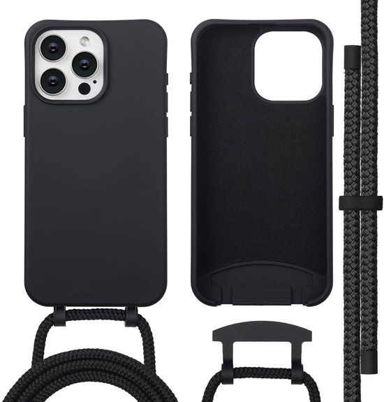 imoshion Color Backcover met afneembaar koord met MagSafe voor de Apple iPhone 15 Pro Max - Zwart