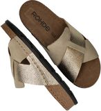 Rohde - 5410 - Dames slippers - Wit/beige - Maat 41
