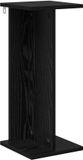 vidaXL Plantenstandaard Zwart eiken 25 x 25,5 x 60,5 cm Bewerkt hout