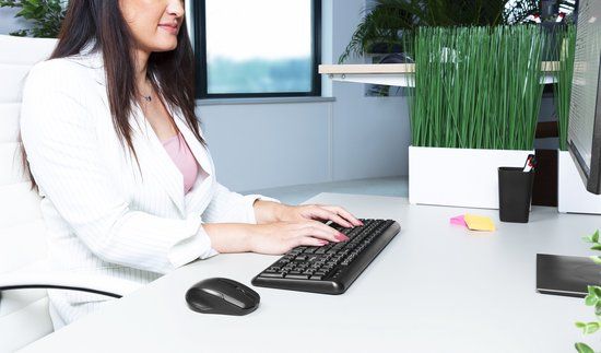 Trust TKM-350 Toetsenbord en Muis Set Kantoor RF Draadloos QWERTZ Duits Zwart
