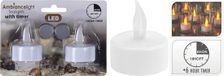Merkloos Theelicht LED Timer 2 stuks op kaart
