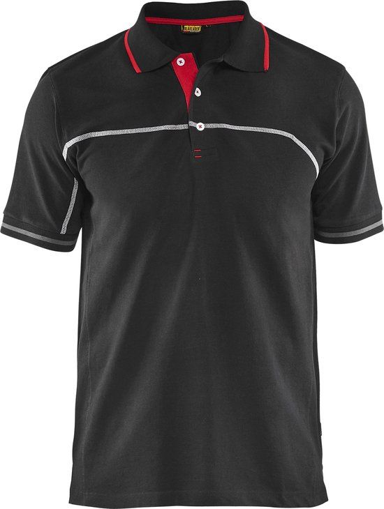 Blåkläder Blaklader Poloshirt 3389-1050 - Zwart/High Vis Geel - XS