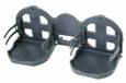 Lalizas Siège de barre pliable avec rangement Noir