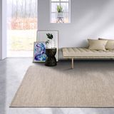 Elle Decoration Pradesh Wollen tapijt, natuurlijk woonkamertapijt, handgeweven en milieuvriendelijk, boho-tapijt, wol voor woonkamer, slaapkamer, eetkamer, hal, keuken, linnen wit, 80 x 150 cm