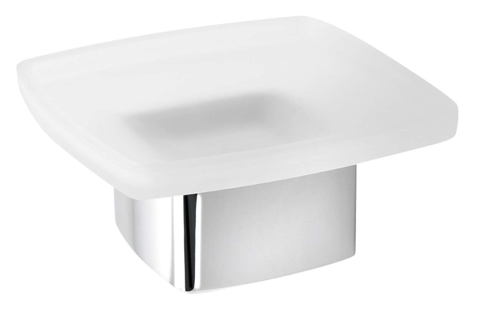 Sapho Gedy Lounge - Zeepdispenser - Staand - Mat Glas/Chroom