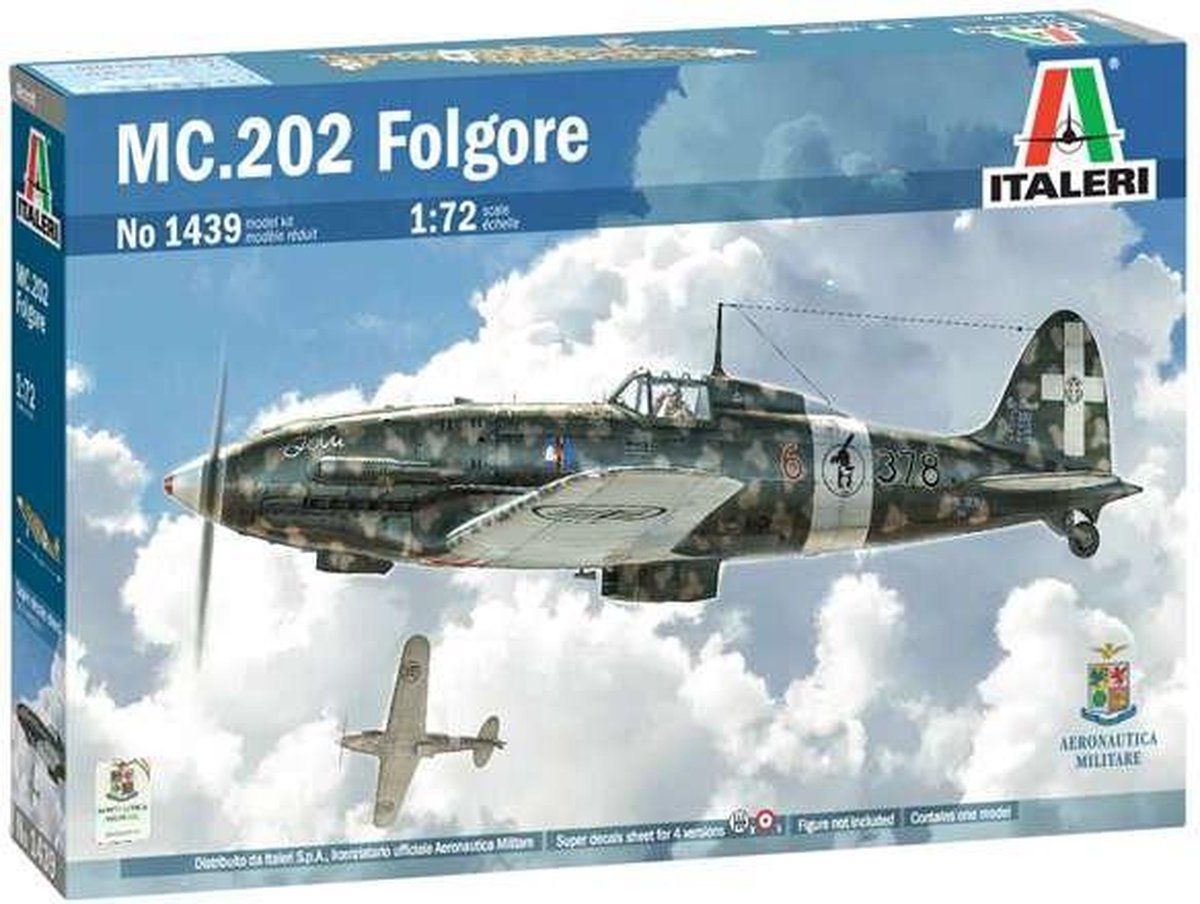 Italeri 1439S - 1:72 Mc 202 Folgore - Modelbouwpakket