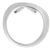 Axing EAK 301-80 aansluitkabel voor eindapparaat 3 m F-Quickfix F-stekker 4-voudig afgeschermde modemkabel voor kabelmodem DATA CATV kabeltelevisie