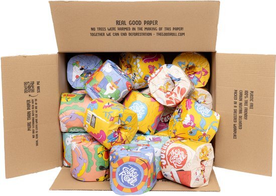 The Good Roll THE GOODROL Toiletpapier - 24 stuks - 400vel 2-laags - The Cheerfull Choice