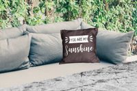 PillowMonkey Tuinkussen - You are my sunshine - 40x40 cm - Weerbestendig