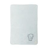 Mr. Wonderful Zachte babydeken, olifant, grijs, van polyester, 75 x 100 cm, personaliseerbaar