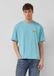 s.Oliver - Zwaar jersey T-shirt met ronde hals en korte mouwen voor heren in turquoise, maat 3XL
