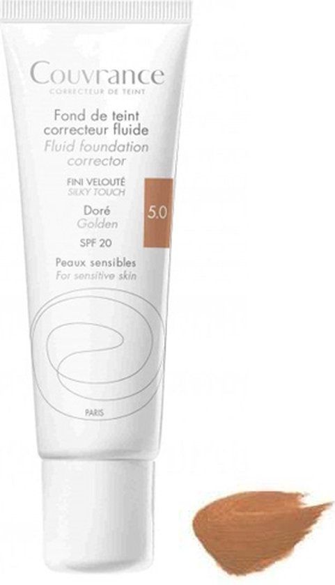 Avène Couvrance Fluid Foundation Corrector SPF20 5.0 Gold 30ml