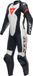 Dainese Grobnik S26 Eenstuks geperforeerd dames motorfietsleren pak - Zwart/wit/rood - Maat 46