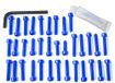 Pro-Bolt EOSU10 aluminium motorschroevenset voor Suzuki RM125, blauw