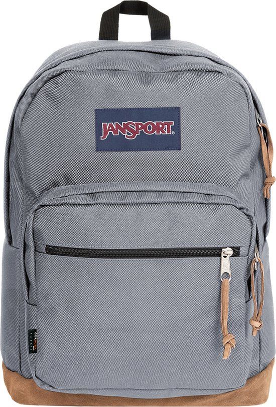 JanSport Right Rugzak - Grijs - 31L - Katoen - Unisex