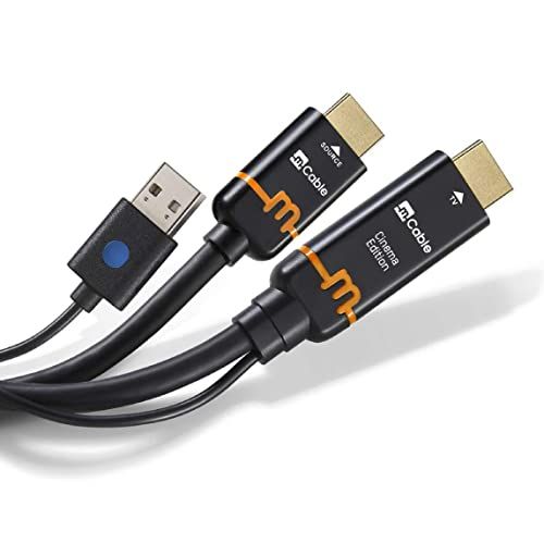 Marseille MN02612 MCable HDMI Kabel - 52 m - Zwart/Goud