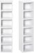 HOMCOM meuble de rangement CD - Bois - 21x19x88cm - Blanc