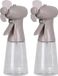 Urban Living Draagbare ventilator/waterverstuiver - 2x - grijs - 350 ml