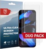 Rosso Screen Protector Geschikt voor Google Pixel 9 | Ultra Clear Duo Pack | TPU Folie | Case Friendly Beschermfolie | 2 Stuks