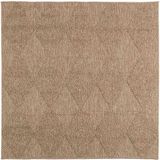 vidaXL - AGIRA - Vloerkleed - Polyester - Naturel - 120 x 120 cm