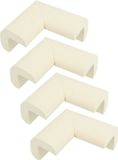 AMIG Hoekbeschermers - wit - 8x - met plakbevestiging - rubber - kind bescherming scherpe hoeken