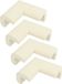 AMIG Hoekbeschermers - wit - 8x - met plakbevestiging - rubber - kind bescherming scherpe hoeken
