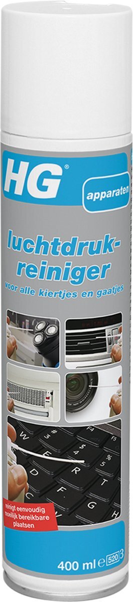 HG Luchtdrukreiniger Voor Alle Kiertjes & Gaatjes 400 ml