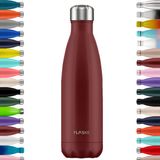 FLASKE Original Drinkfles 500 ml - Geïsoleerde RVS Waterfles - Lava