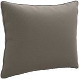 vidaXL Rugkussen PUTTEN 100% Polyester Grijs 60 x 40 x 15 cm