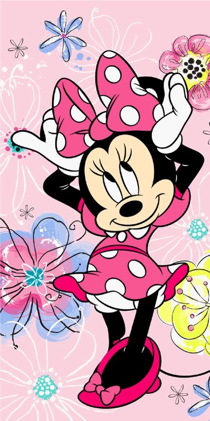 Disney Minnie Mouse Strandlaken Strik - 70 x 140 cm - Katoen