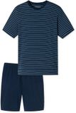 Schiesser Pyjama kort Casual Essentials - Heren Shortama - admiral
