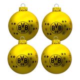 Borussia Dortmund BVB kerstballen (set van 4)