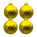 Borussia Dortmund BVB kerstballen (set van 4)