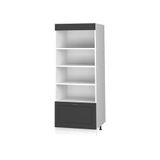 Vicco Keukenrek "Fame-Line", antraciet-goud landhuis/wit, 60 cm