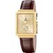 Festina F20776/3 Montre Unisexe Doré Cuir Marron Carré