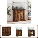 vidaXL Aquariumstandaard 81x36x73 cm bewerkt hout gerookt eikenkleurig