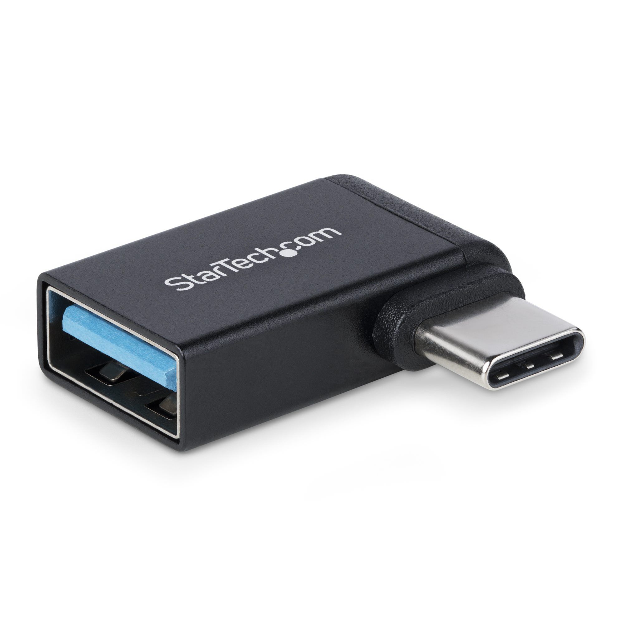 StarTech.com Haakse USB-C naar USB-A Adapter, USB 5Gbps, 3A, USB-C Male naar USB-A Female Converter, Duurzame Metalen Behuizing
