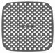 Tapis en silicone pour friteuse à air chaud - 24 pièces - 21 x 21 cm - Réutilisable - Doublé de trous - Anti-adhésif