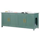 VEVOR Kattenbak kast (retro groen, 120 cm)