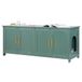 VEVOR Kattenbak kast (retro groen, 120 cm)