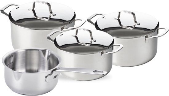 Beka Pannenset Maestro 4-Delig Roestvrij staal Zilver