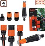 BLACK+DECKER Tuinslangkoppelingen Set van 4