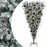 vidaXL Sapin de Noël artificiel à charnières inversées 150 cm 150 LED