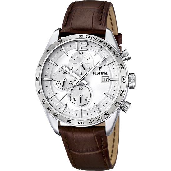 Festina Chronograph F16760/1 Heren Horloge 44 mm - Bruin