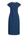 VILA - VIESTA CAP DENIM MIDI DRESS/BFS - Dames - Mini jurken - 34 - Katoen - Dark Blue Denim