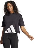 Adidas Essentials Big Logo Boyfriend T-shirt Dames Zwart