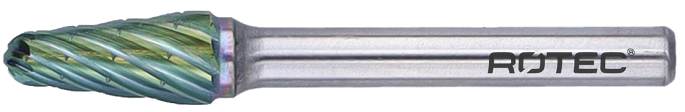 Rotec Hm-Stiftfrees | Model L | Z6x-Vert. | Greencoat | Ø10x20x65xØ6 - 439.1006