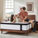 Matelas à ressorts ensachés, 90x200x30 cm, fermeté H2-H3, 7 zones de confort, avec mousse à mémoire