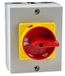 RS PRO Scheidingsschakelaar 3-polig 32A montage sur table rouge IP 65 15kW 690V